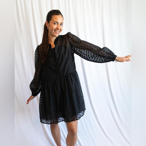 Sheer H&M Polka Dot Dress - Picture 3 of 7